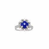 Gemma Ring in Silver with Lapis