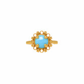 Gemma Ring in Gold with Turquoise
