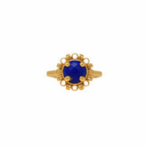 Gemma Ring in Gold with Lapis