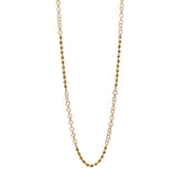 Wispy 5mm Necklace in Gold with Diamond Beads