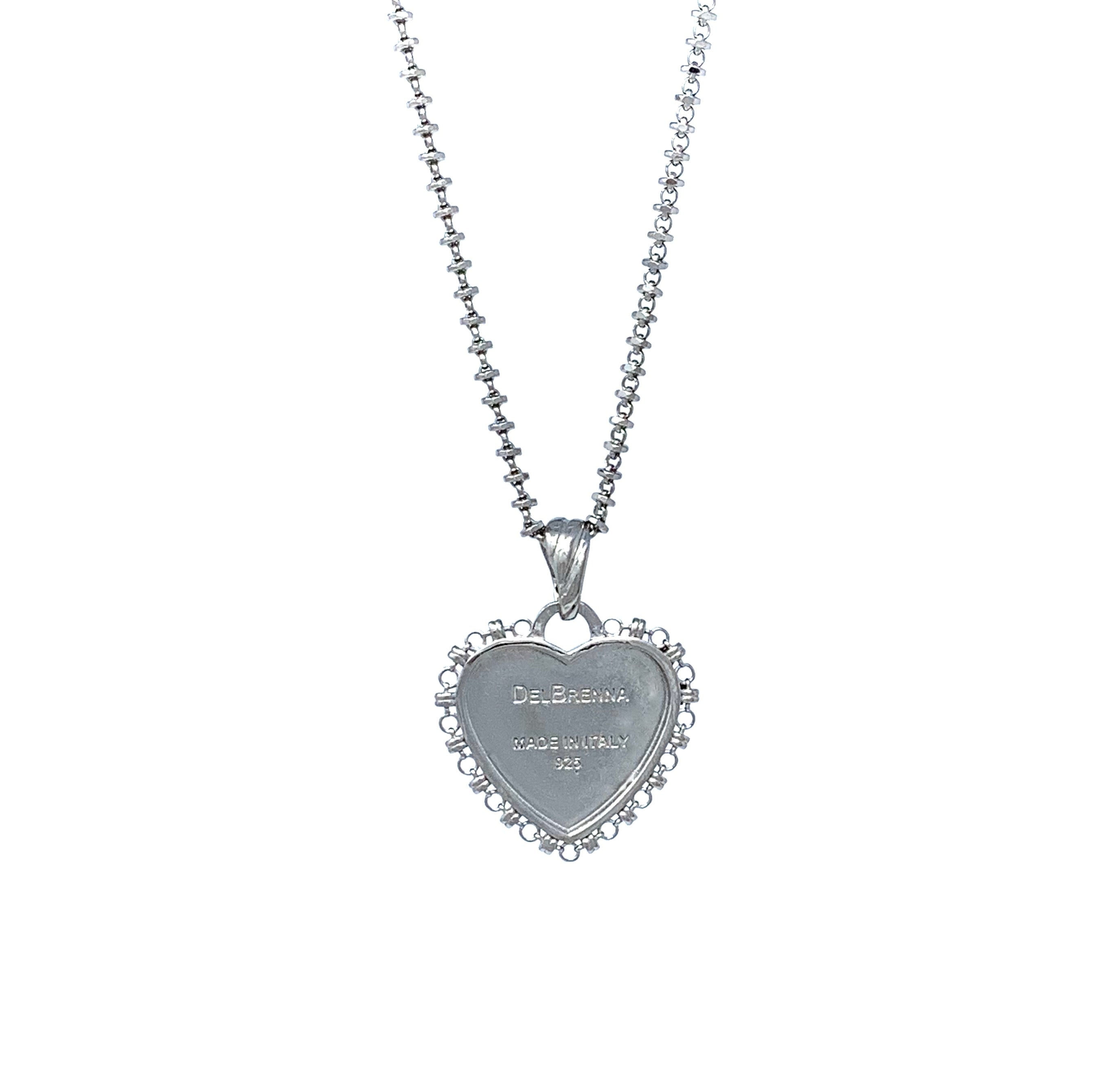 DelBrenna Heart Pendant in Silver