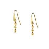 Diamond Beads Earrings in Gold, Short