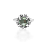 Mini Filary Ring in Silver with Prasiolite