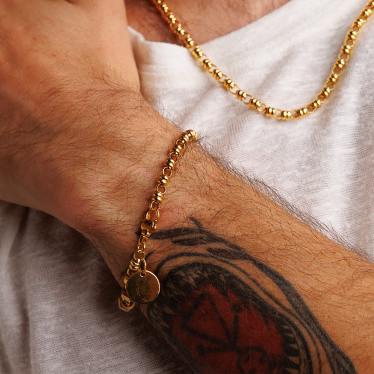 Links 5mm Maximo Bracelet in Gold