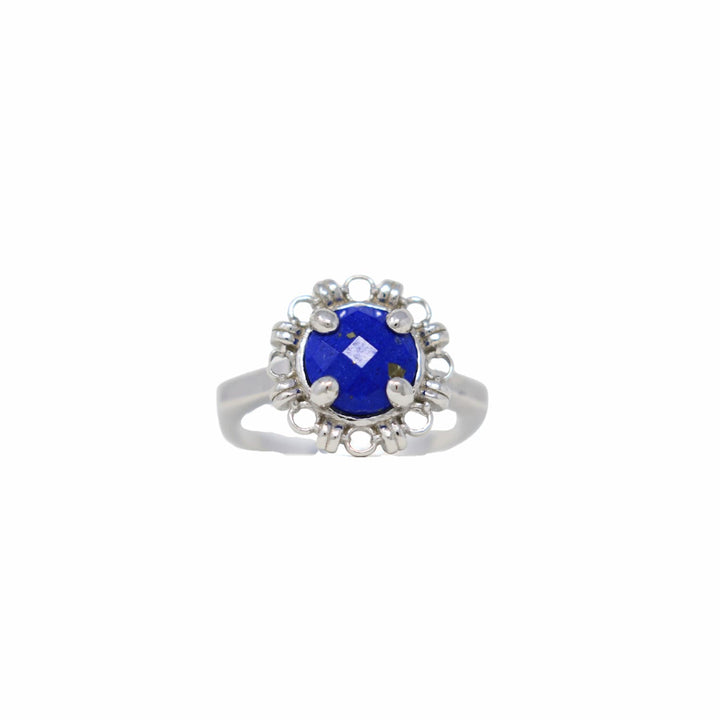 Gemma Ring in Silver with Lapis