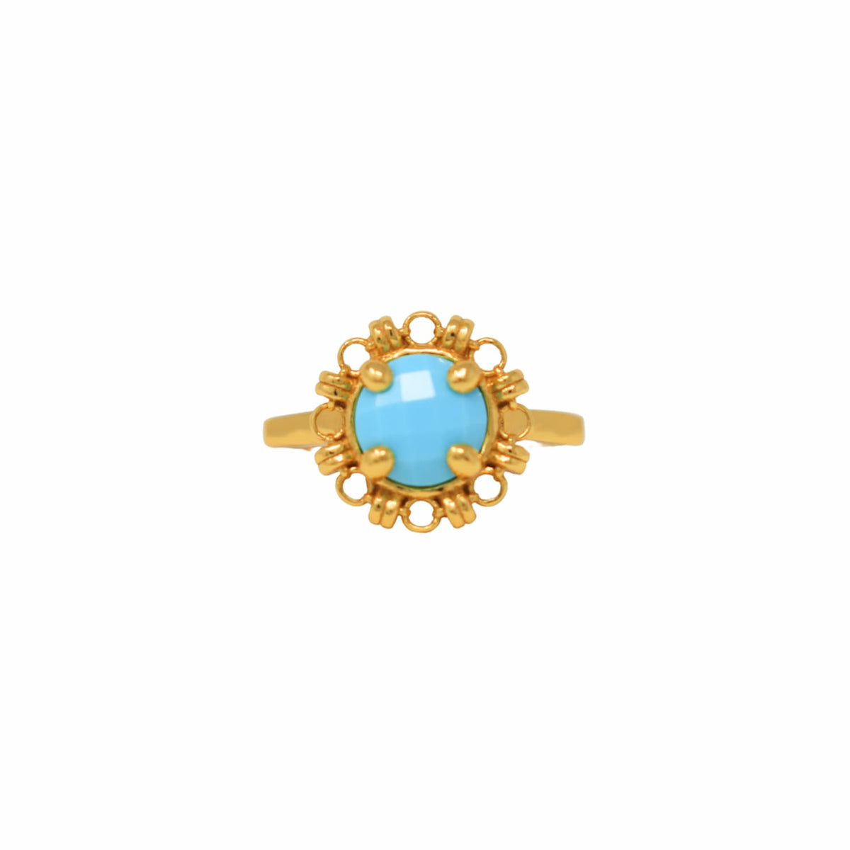 Gemma Ring in Gold with Turquoise
