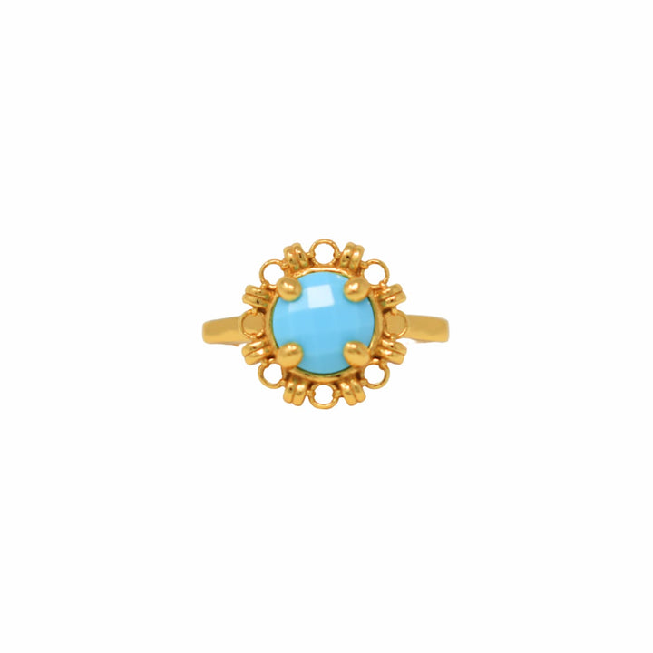 Gemma Ring in Gold with Turquoise