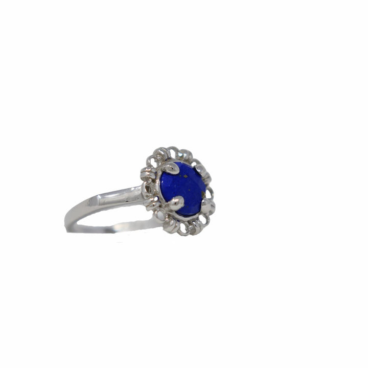 Gemma Ring in Silver with Lapis