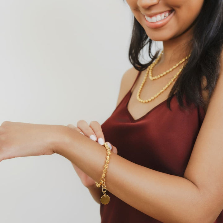 Links Caviar Bracelet in Gold