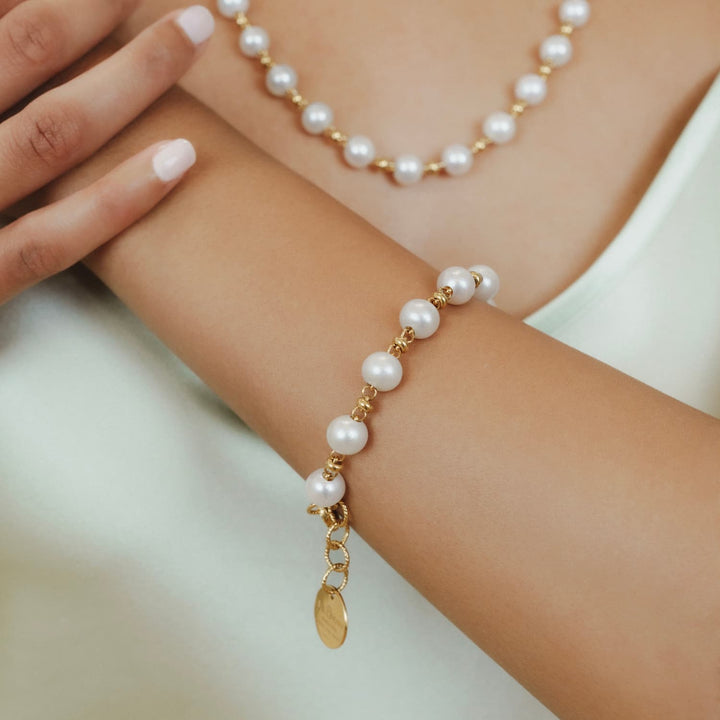 Bella Bracelet with Pearls in Gold