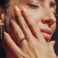 Links 'Scalare' Ring in Rose Gold