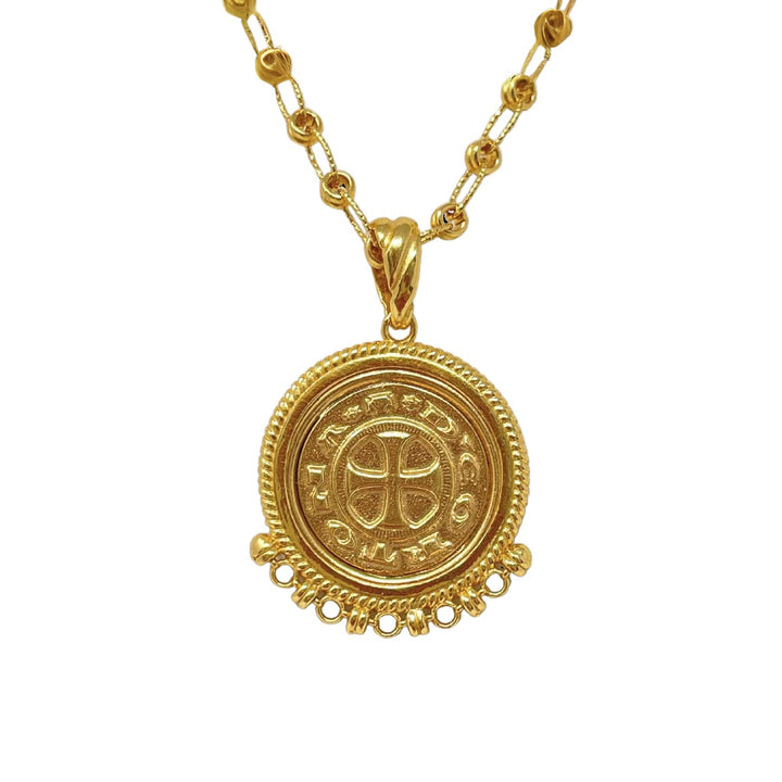 Demi Pendant in Gold with Cortona Coin in Gold