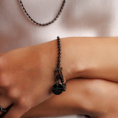 Links 3mm Bracelet in Black