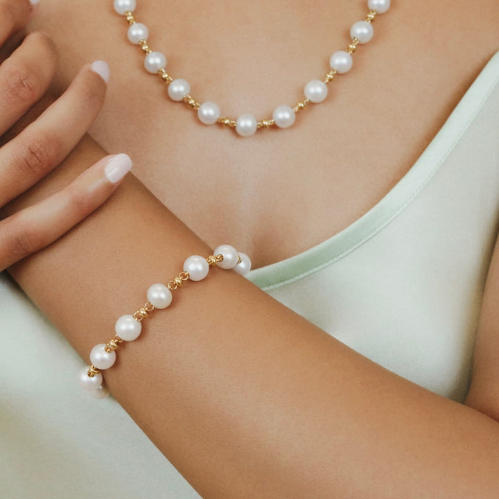 Bella Bracelet with Pearls in Gold