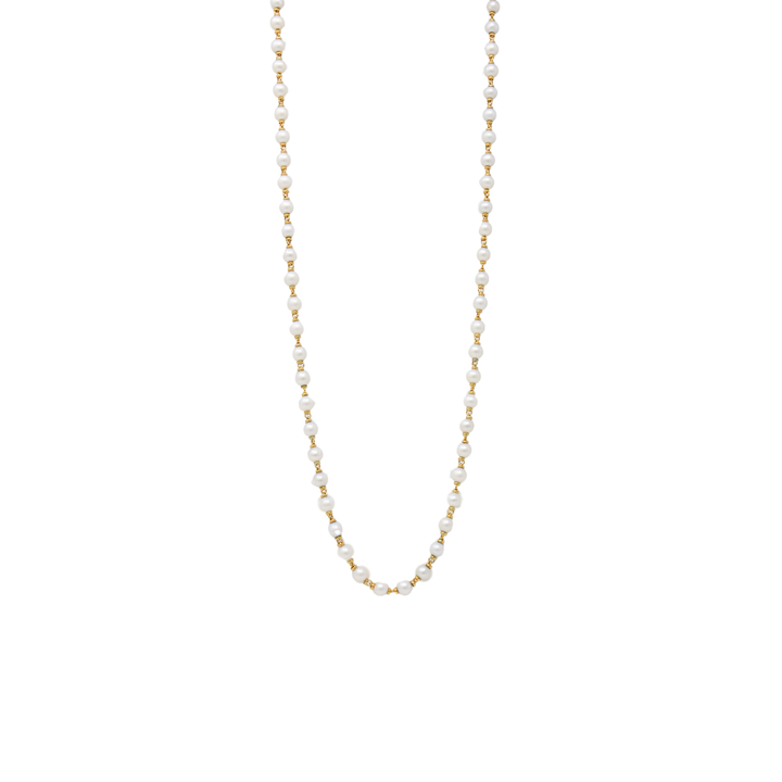 Bella Necklace with Pearls in Gold