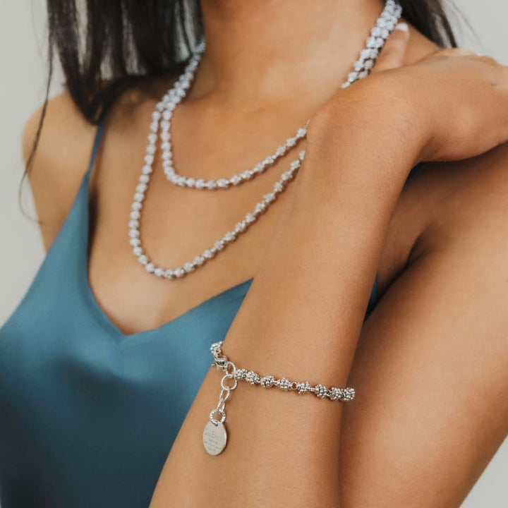 Links Caviar Bracelet in Silver