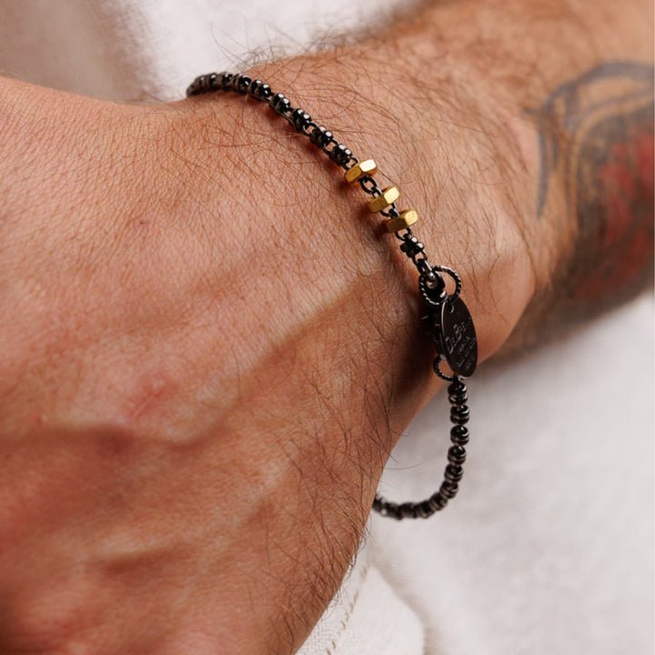 Links 3mm Maximo Bracelet in Black