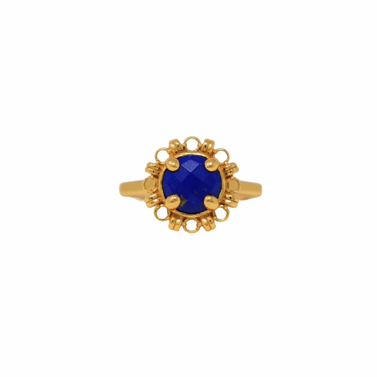 Gemma Ring in Gold with Lapis