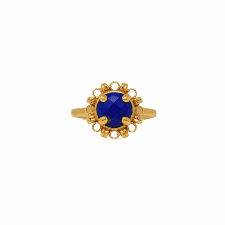 Gemma Ring in Gold with Lapis