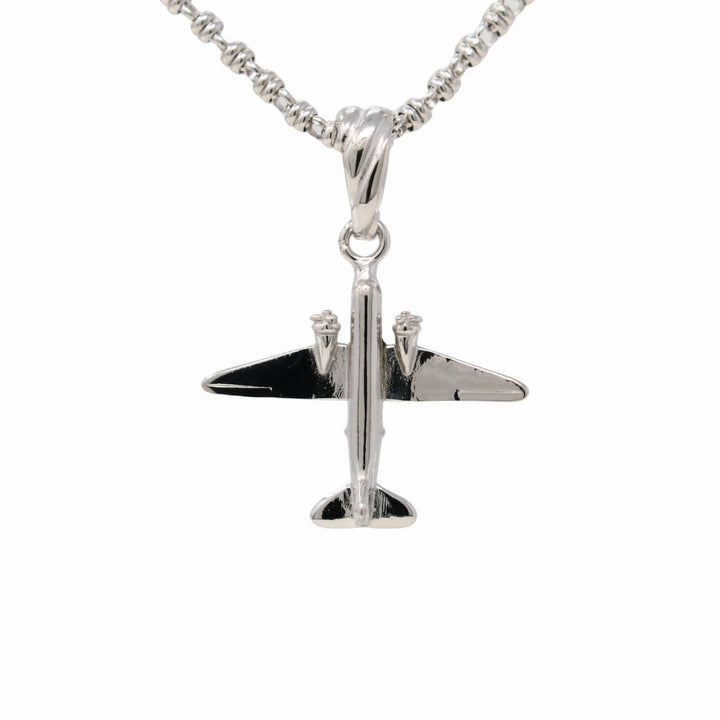 Airplane Pendant in Silver