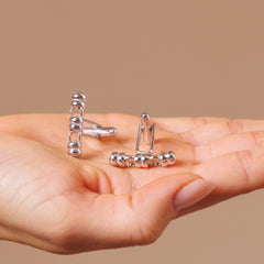 "Raise the Bar" Links Cufflinks in Silver