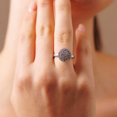 Wish Ring in 18K White Gold with Diamonds