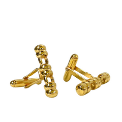 "Raise the Bar" Links Cufflinks in Gold