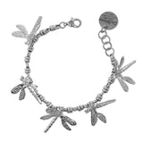 Dragonflies Bracelet in Silver with Links 5mm