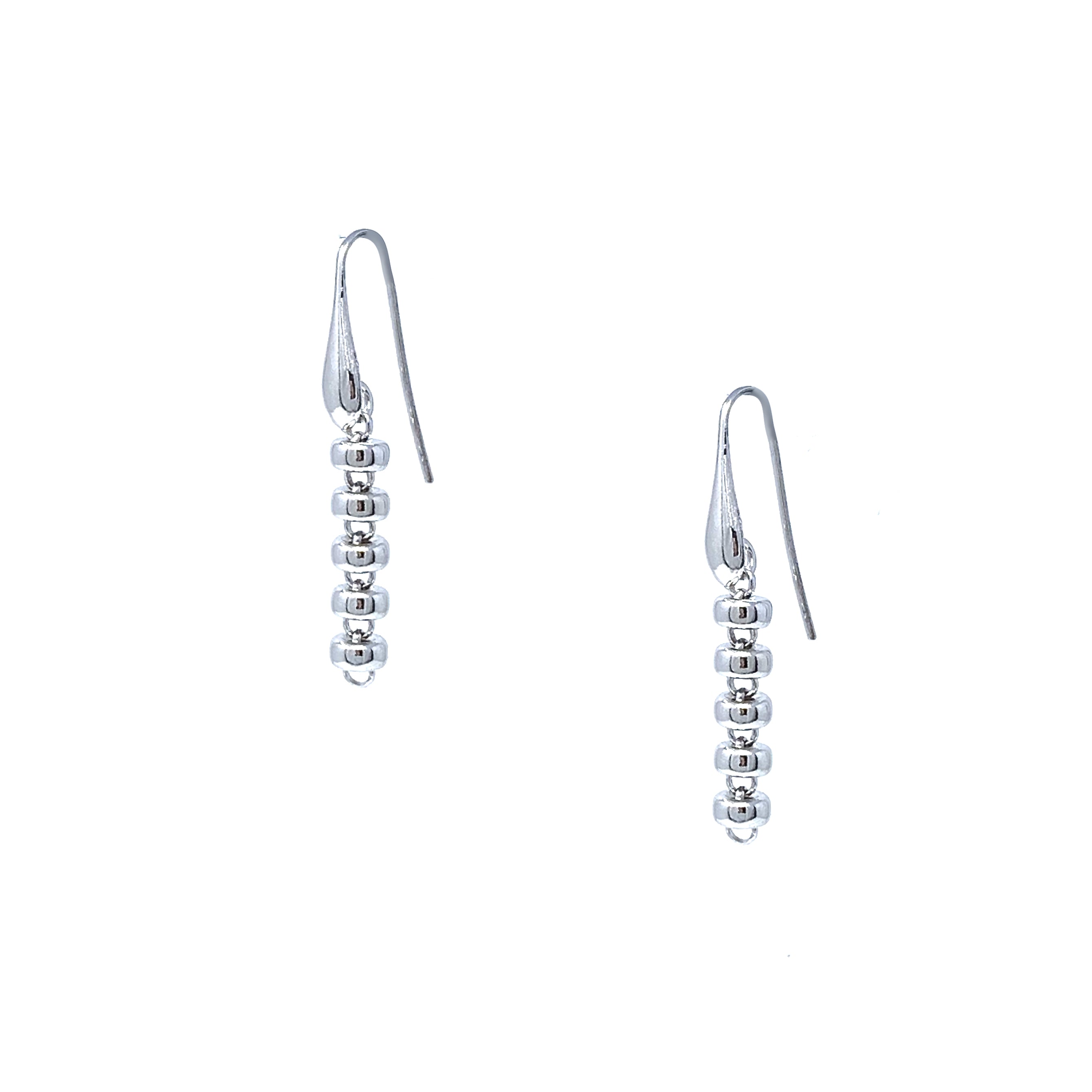 Ciambelle 5mm Earrings in Silver, Long