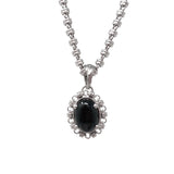 Aperitivo Pendant in Silver with Onyx