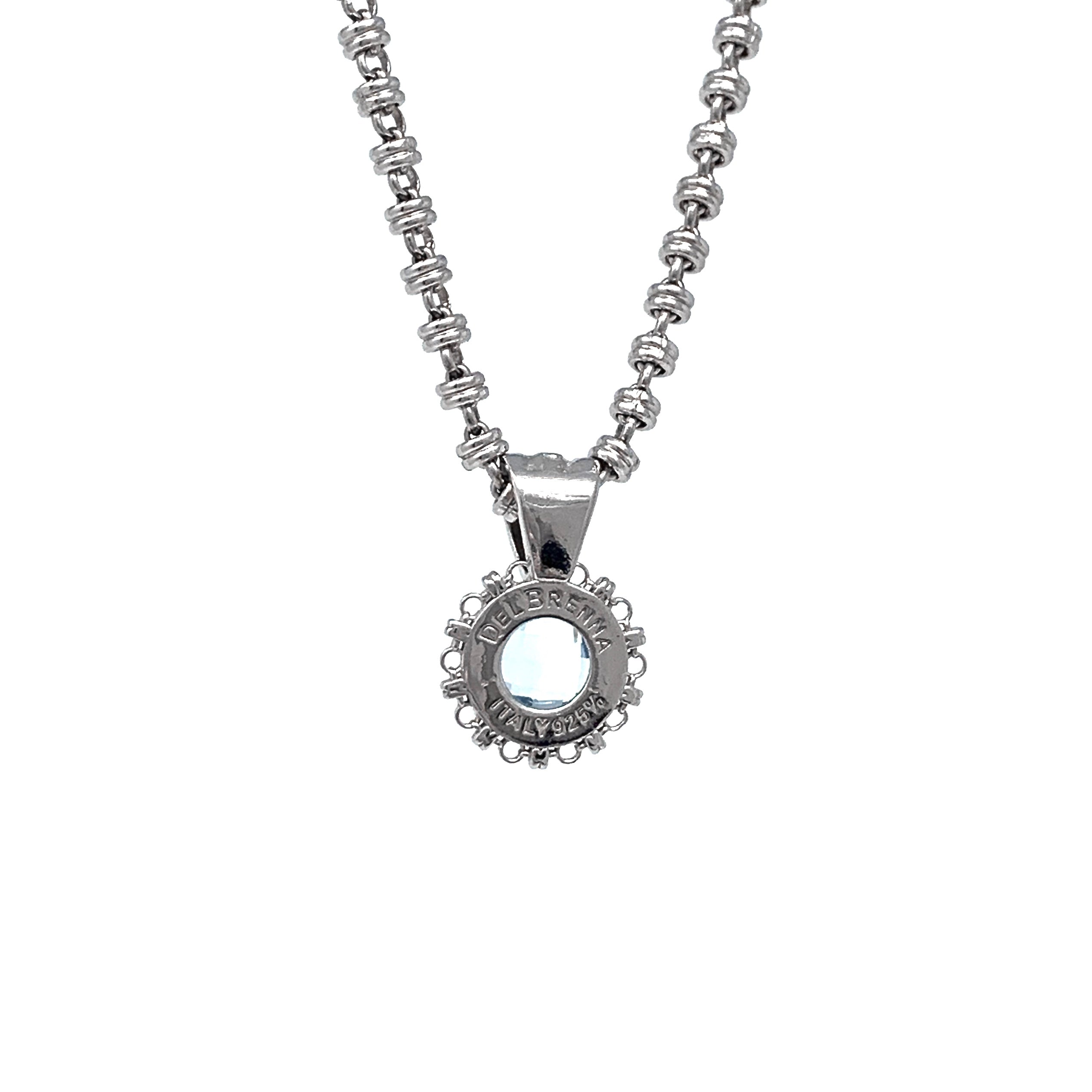 Filary Pendant in Silver with Blue Topaz