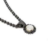 Filary Pendant in Black with Mother of Pearl