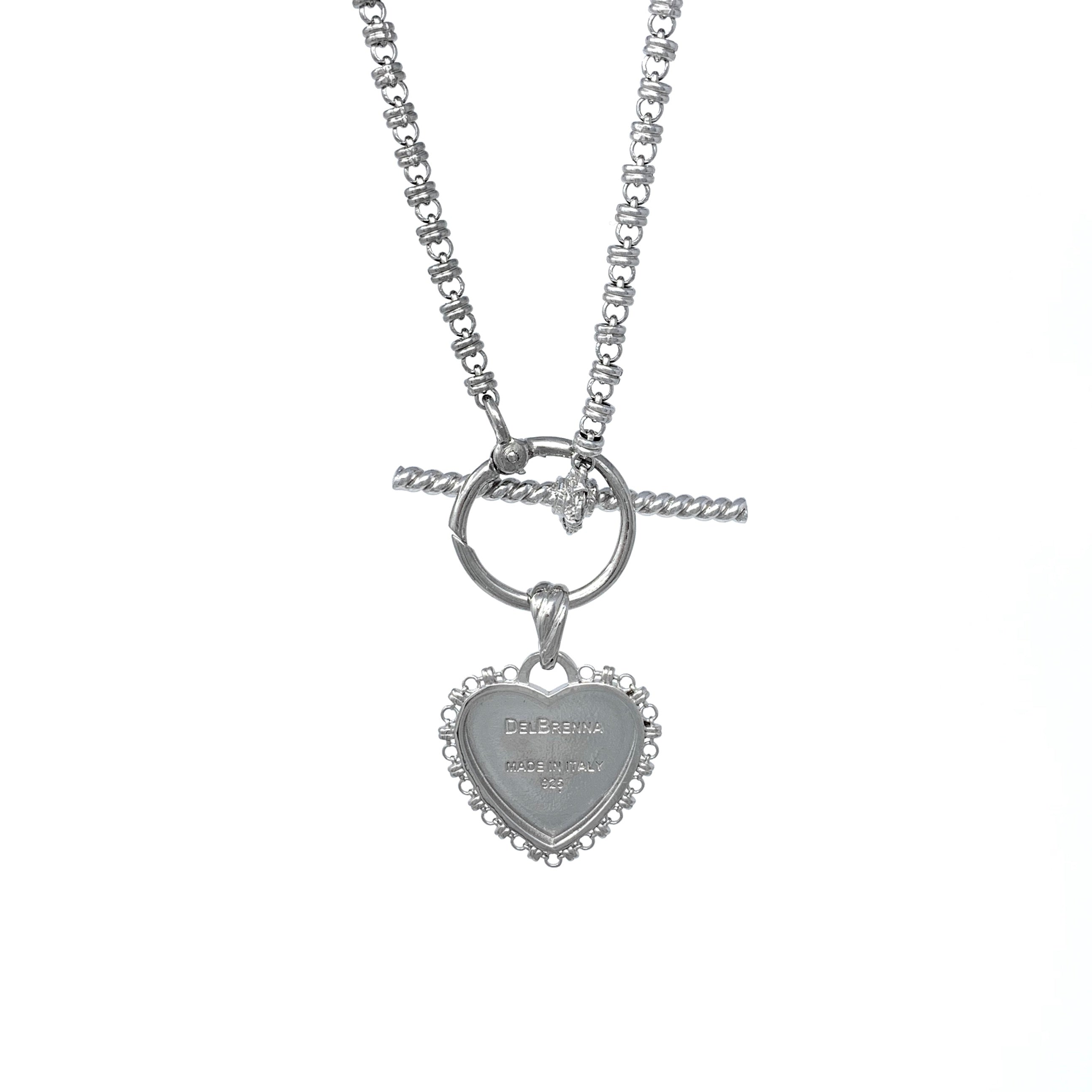 DelBrenna Heart Pendant in Silver