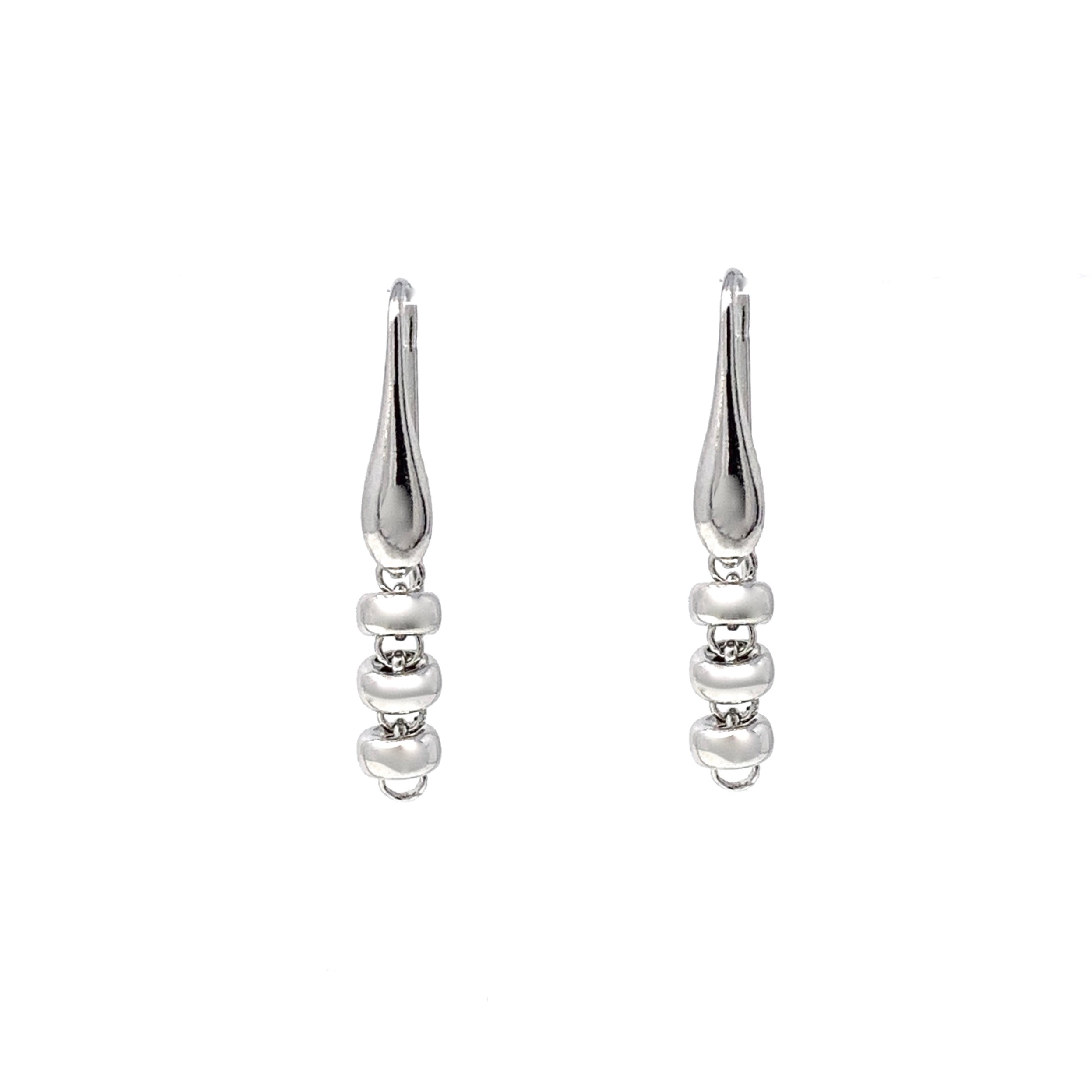 Ciambelle 5mm Earrings in Silver, Short