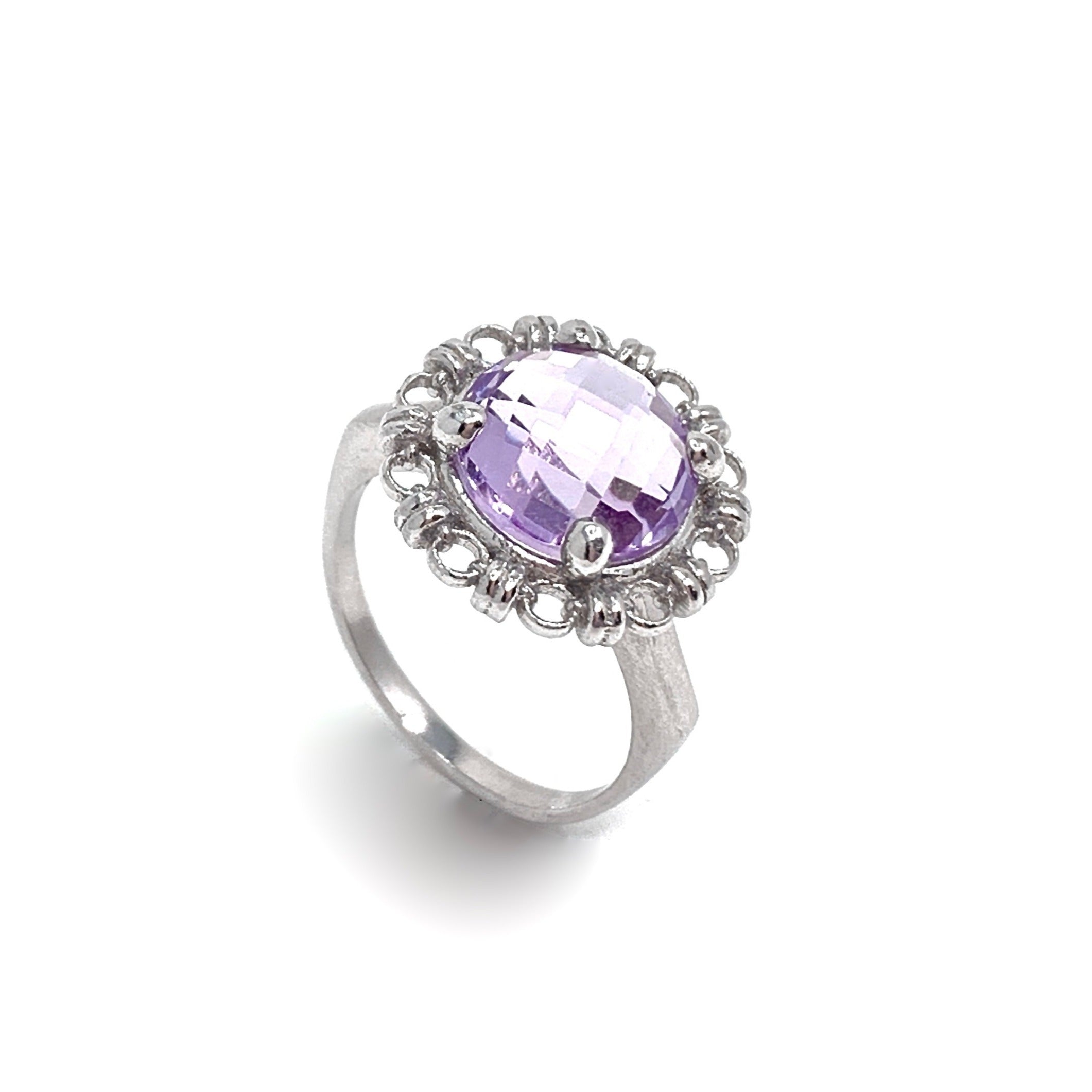 Filary Ring in Silver with Amethyst
