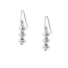 Ciambelle 10mm Earrings in Silver, Short