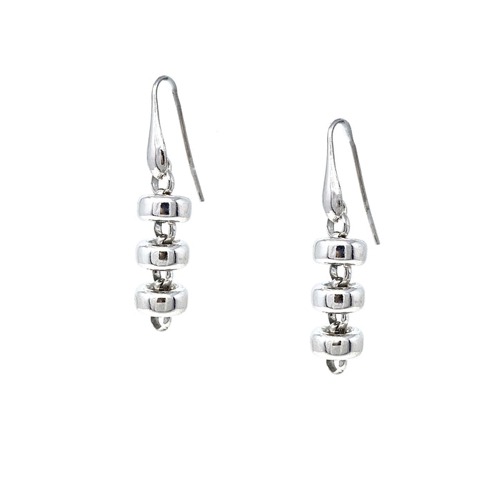 Ciambelle 10mm Earrings in Silver, Short