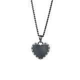 DelBrenna Heart Pendant in Black