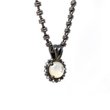 Filary Pendant in Black with Mother of Pearl