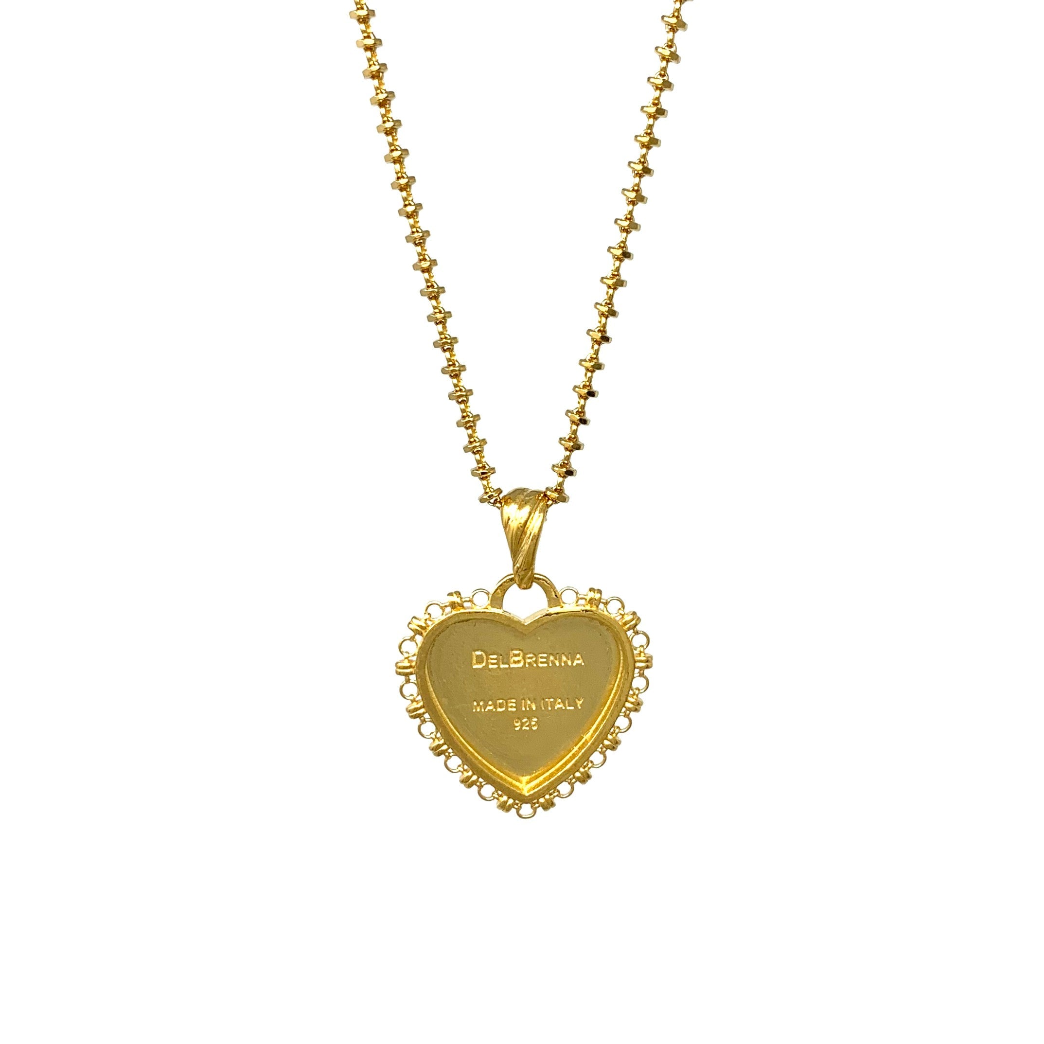 DelBrenna Heart Pendant in Gold