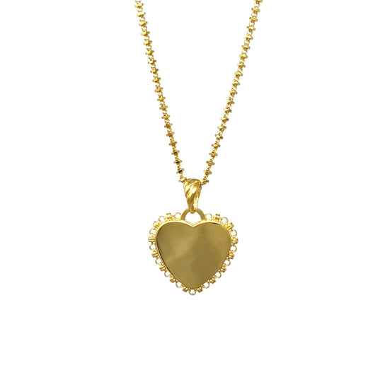 DelBrenna Heart Pendant in Gold