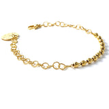 Wispy 5mm Bracelet in Gold with Diamond Beads