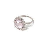 Filary Ring in Silver with Rose Quartz