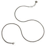 Links 3mm Necklace in Black