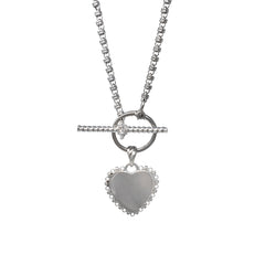 DelBrenna Heart Pendant in Silver