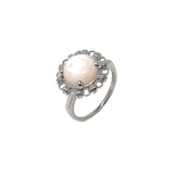 Filary Ring in Silver with Mother of Pearl