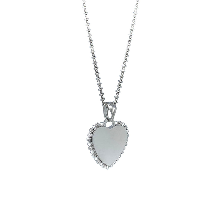 DelBrenna Heart Pendant in Silver