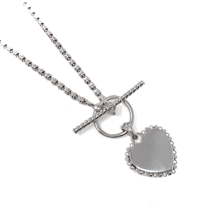 DelBrenna Heart Pendant in Silver