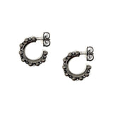 Beads 3mm Hoop Earrings in Black