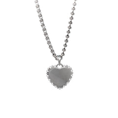 DelBrenna Heart Pendant in Silver